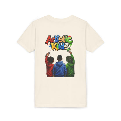 Artistic Kids Youth Tee — Colorful ‘Artistic Kids’ Graphic Shirt for Creative Children