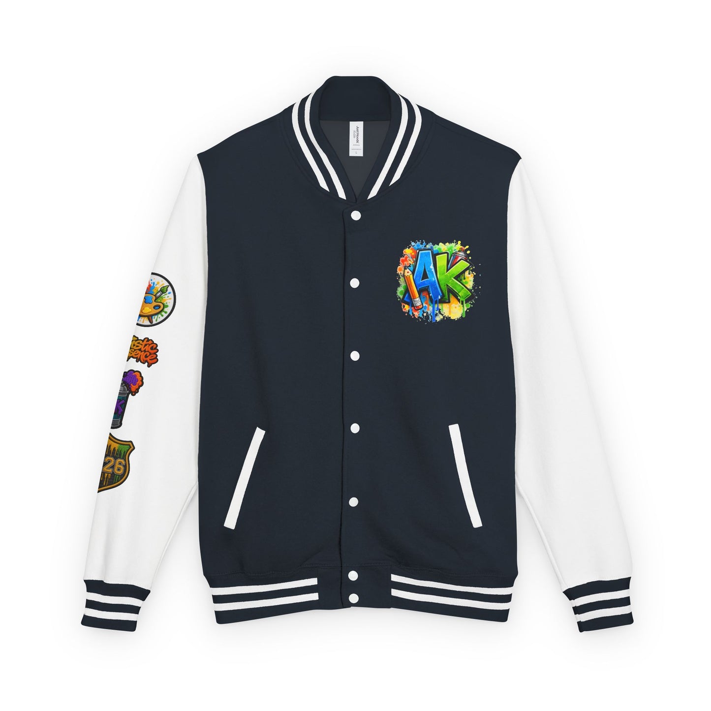 Artistic Kids Letterman Jacket - Colorful Kids Art Club Varsity Jacket
