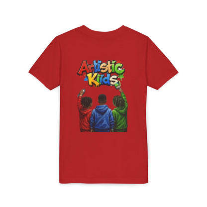 Artistic Kids Youth Tee — Colorful ‘Artistic Kids’ Graphic Shirt for Creative Children