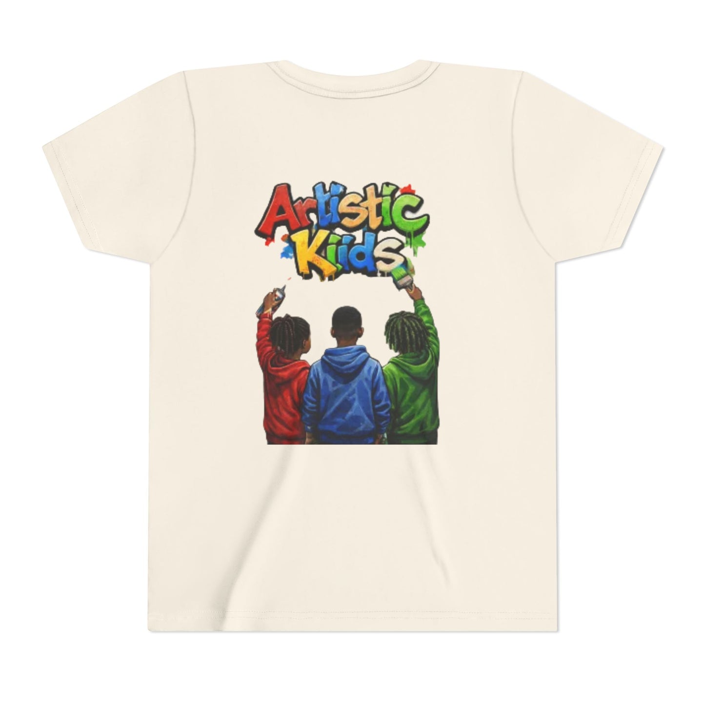 Artistic Kids Youth Tee — Colorful ‘Artistic Kids’ Graphic Shirt for Creative Children
