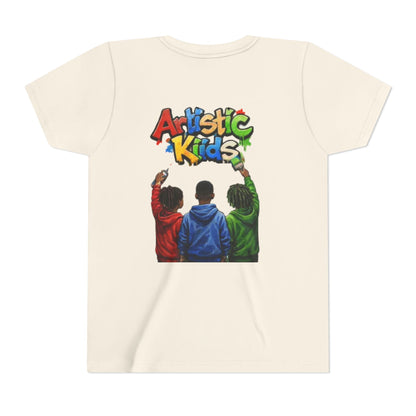 Artistic Kids Youth Tee — Colorful ‘Artistic Kids’ Graphic Shirt for Creative Children