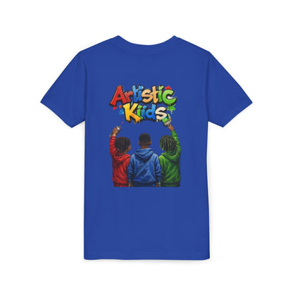 Artistic Kids Youth Tee — Colorful ‘Artistic Kids’ Graphic Shirt for Creative Children
