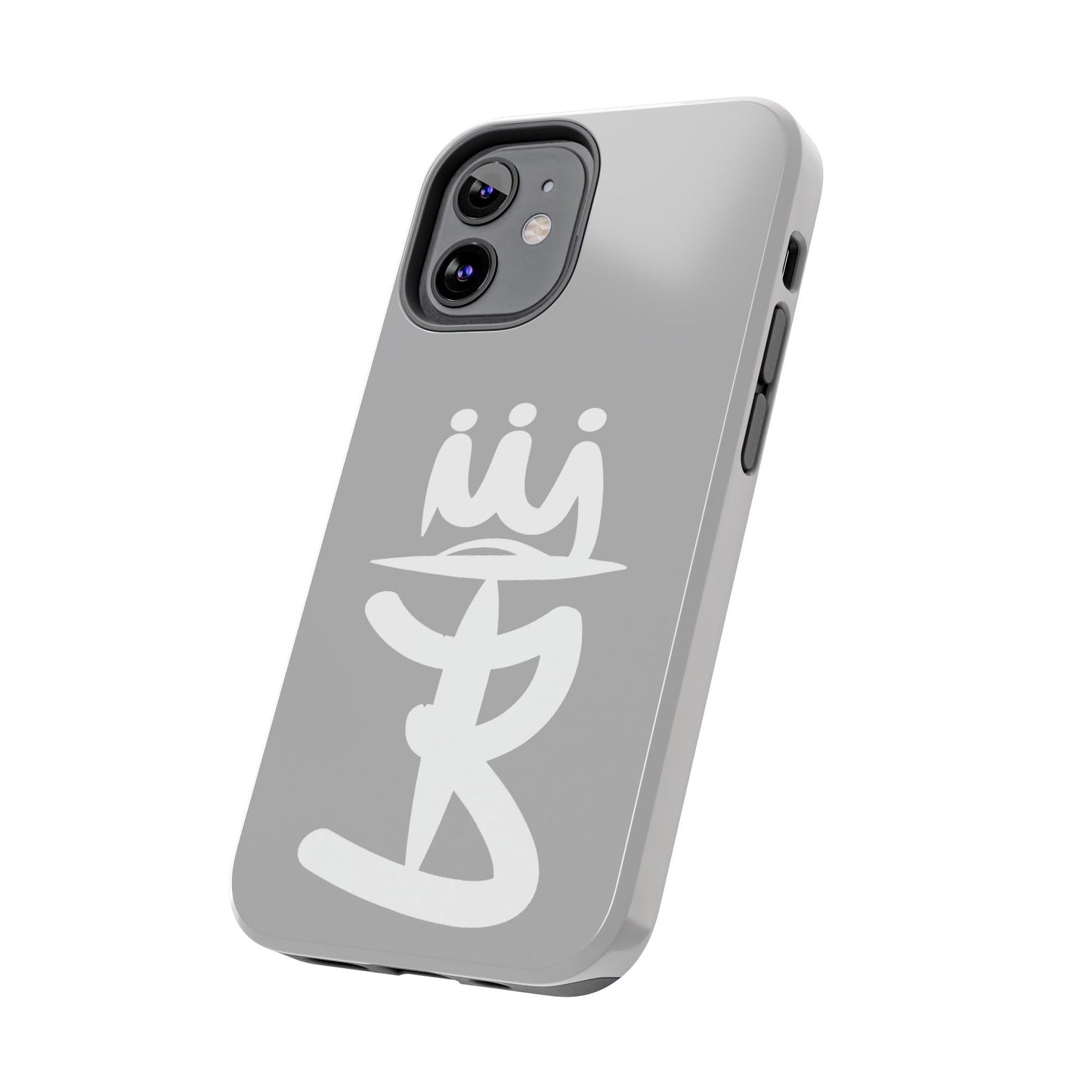 T3 Phone Case — Stylized Crown & Script Graphic Protective Cover