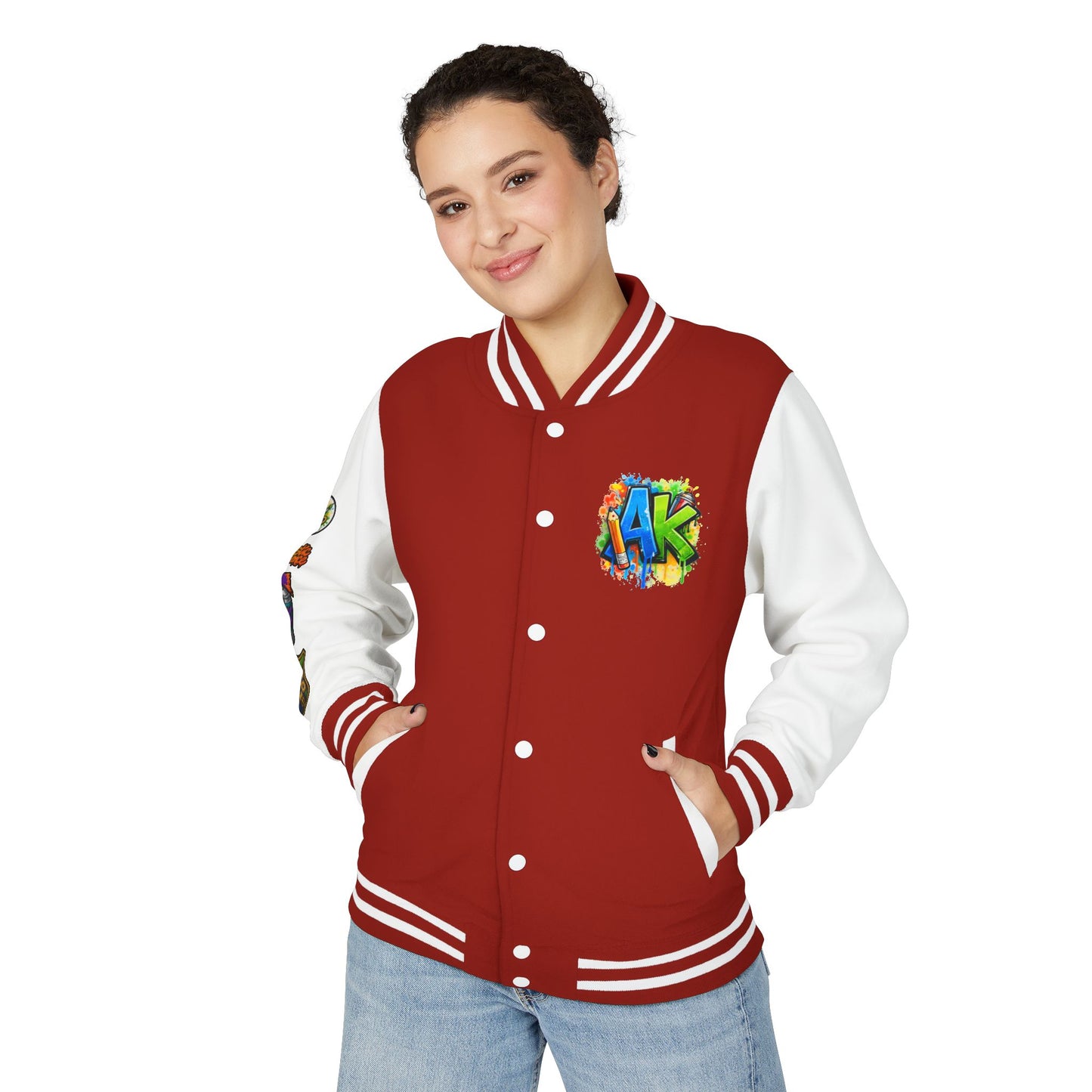 Artistic Kids Letterman Jacket - Colorful Kids Art Club Varsity Jacket
