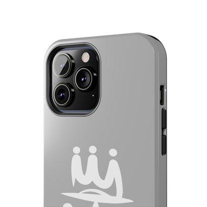 T3 Phone Case — Stylized Crown & Script Graphic Protective Cover