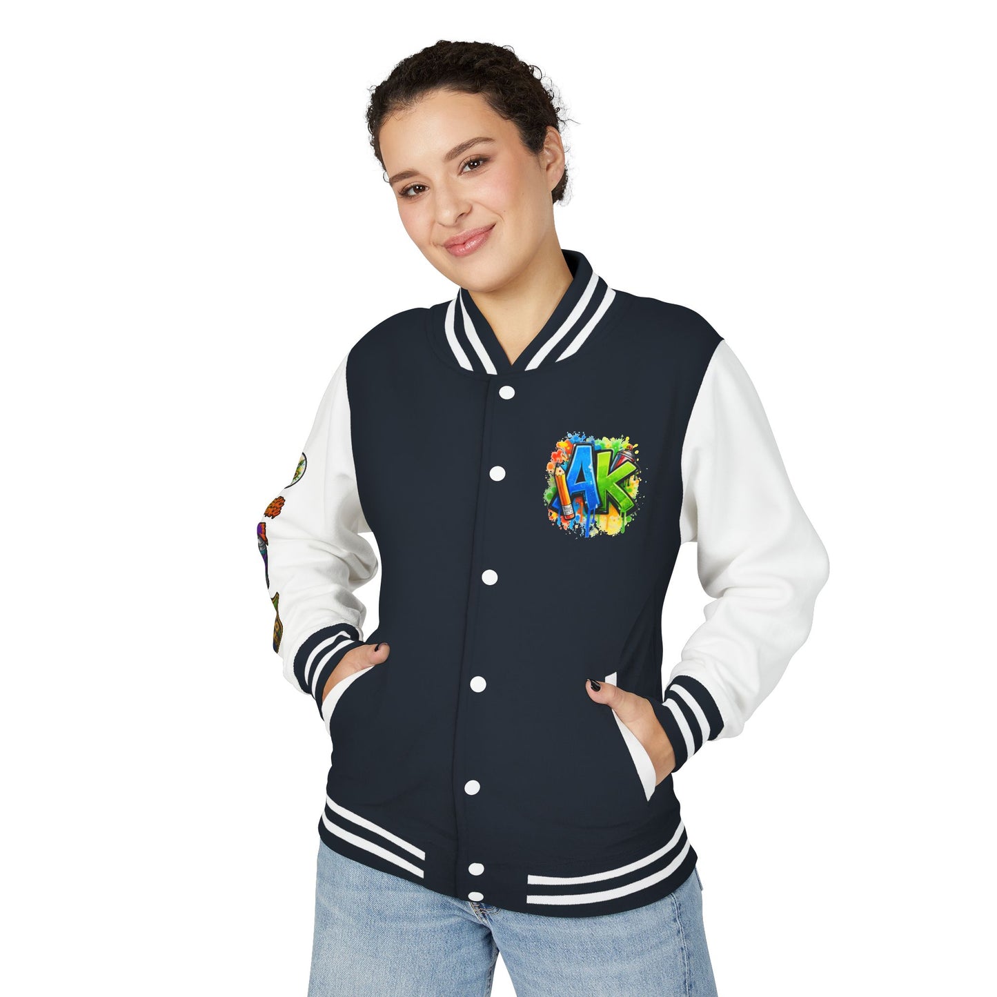 Artistic Kids Letterman Jacket - Colorful Kids Art Club Varsity Jacket