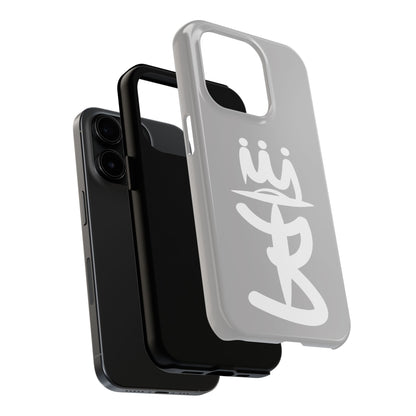 T3 Phone Case — Stylized Crown & Script Graphic Protective Cover