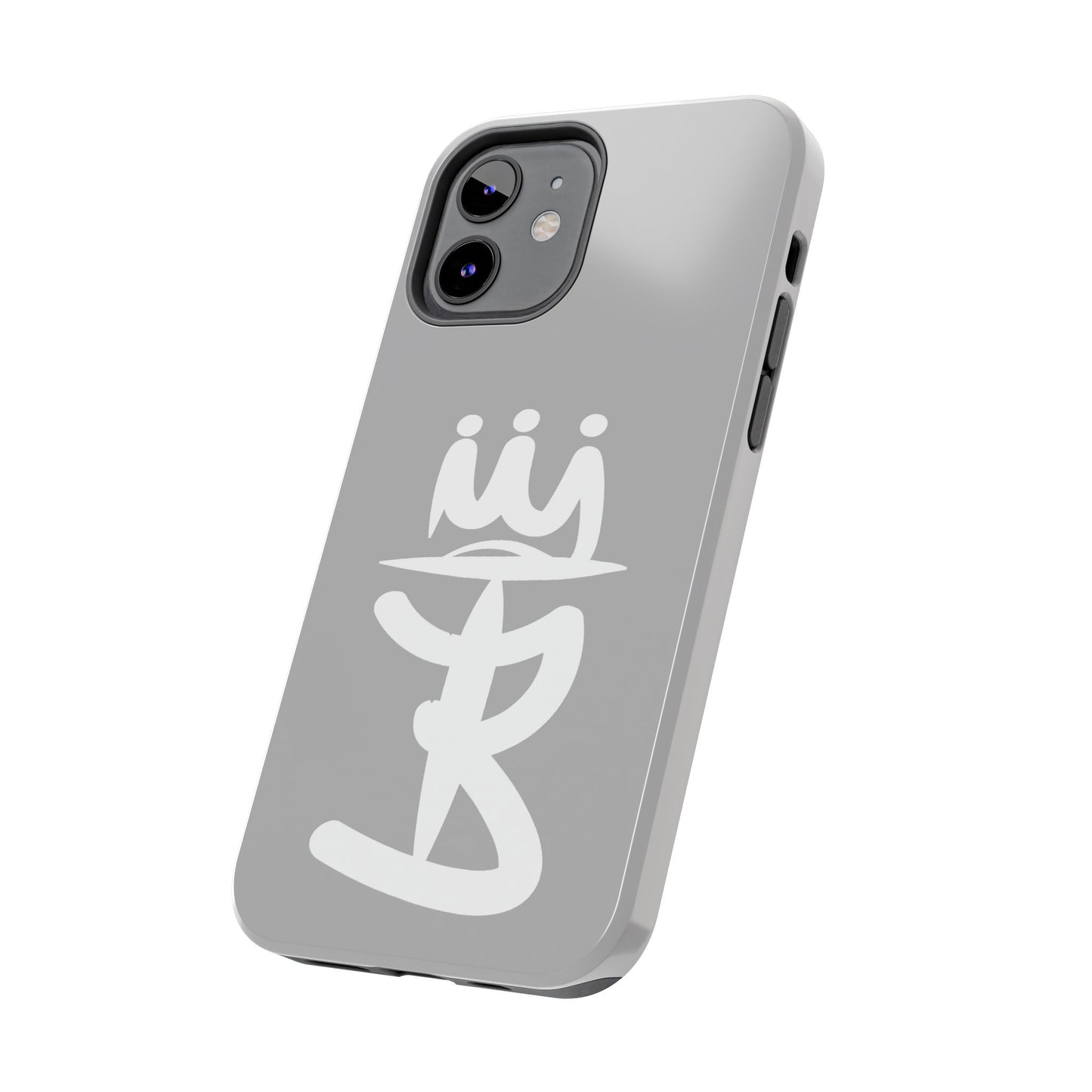 T3 Phone Case — Stylized Crown & Script Graphic Protective Cover