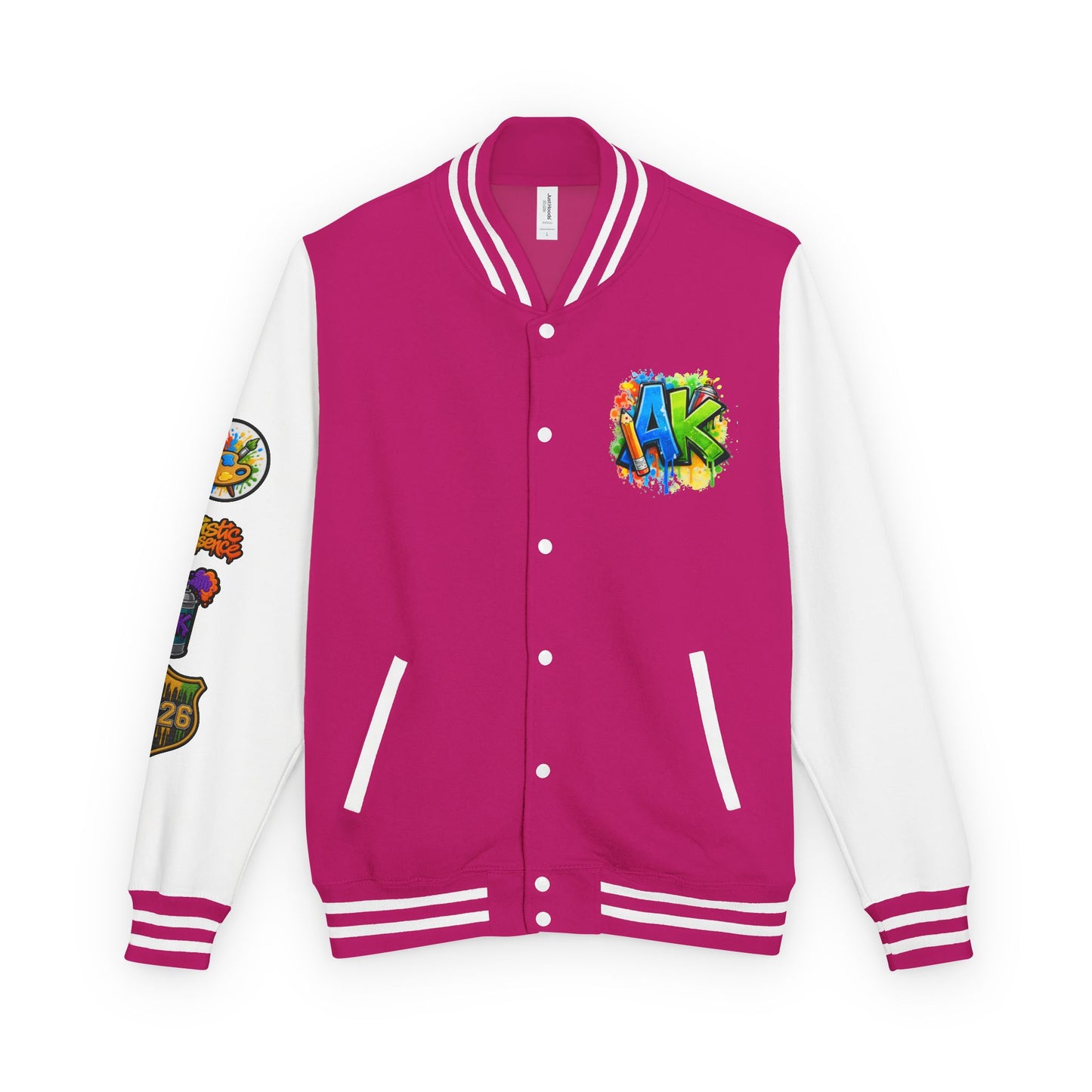 Artistic Kids Letterman Jacket - Colorful Kids Art Club Varsity Jacket