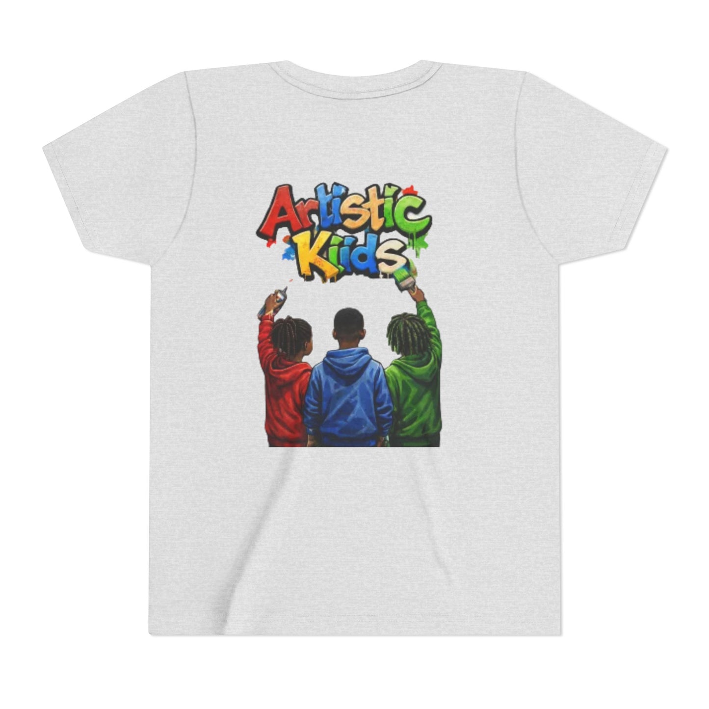 Artistic Kids Youth Tee — Colorful ‘Artistic Kids’ Graphic Shirt for Creative Children