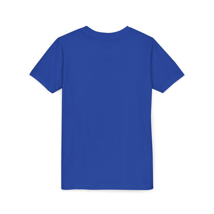 Kids Crowned Script Tee — Youth Short Sleeve T‑Shirt