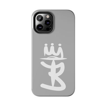 T3 Phone Case — Stylized Crown & Script Graphic Protective Cover