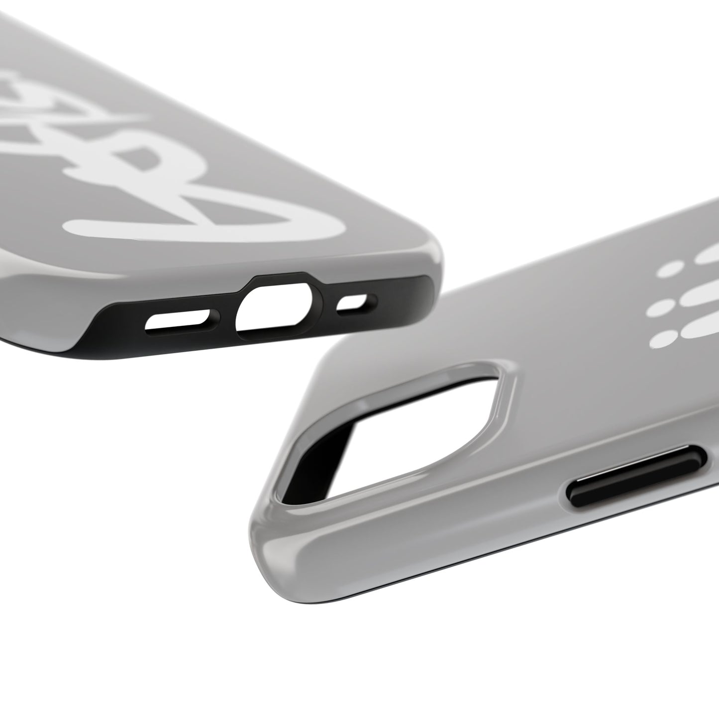 T3 Phone Case — Stylized Crown & Script Graphic Protective Cover