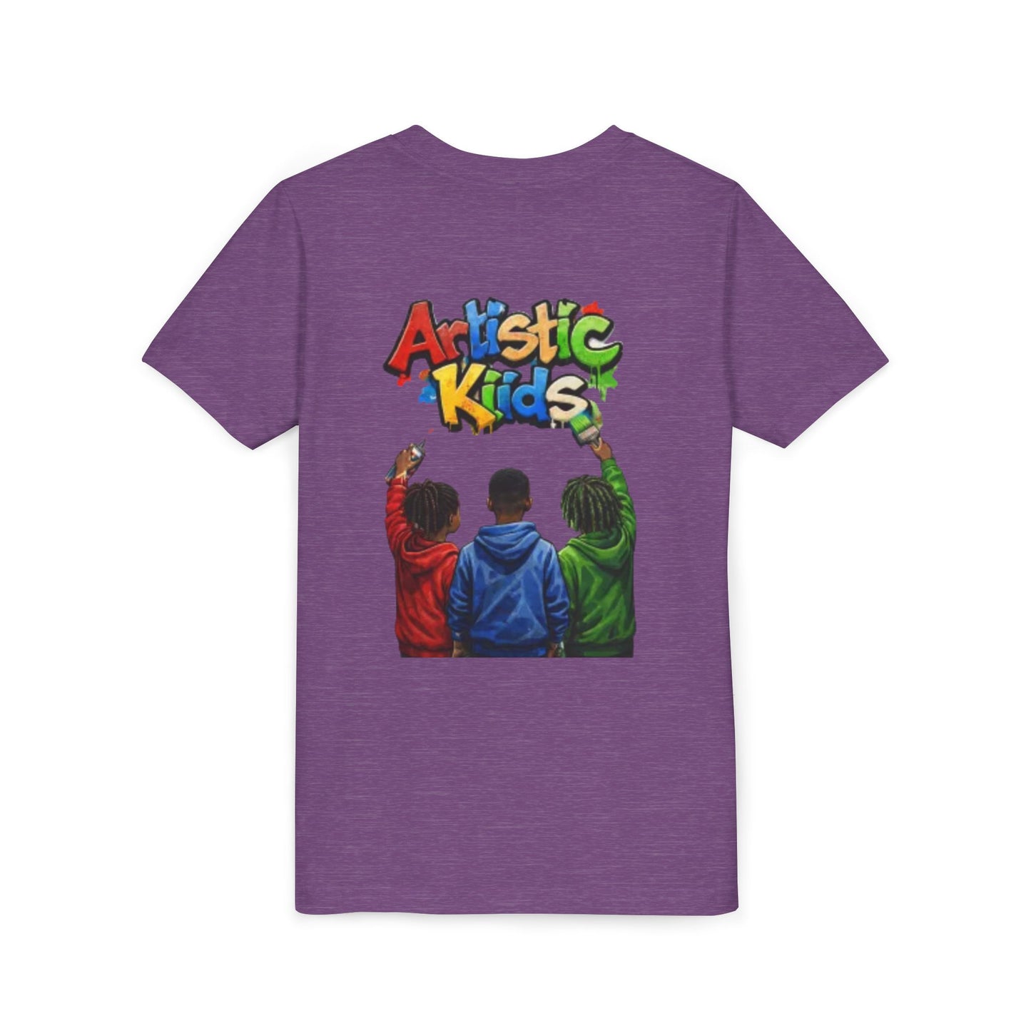 Artistic Kids Youth Tee — Colorful ‘Artistic Kids’ Graphic Shirt for Creative Children