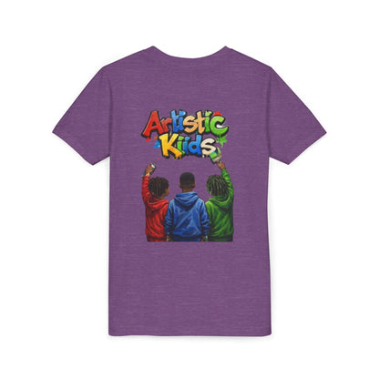 Artistic Kids Youth Tee — Colorful ‘Artistic Kids’ Graphic Shirt for Creative Children