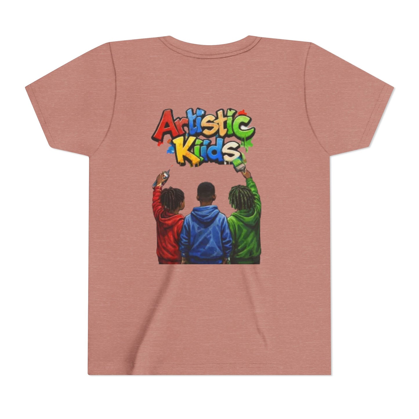 Artistic Kids Youth Tee — Colorful ‘Artistic Kids’ Graphic Shirt for Creative Children