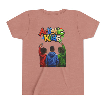 Artistic Kids Youth Tee — Colorful ‘Artistic Kids’ Graphic Shirt for Creative Children