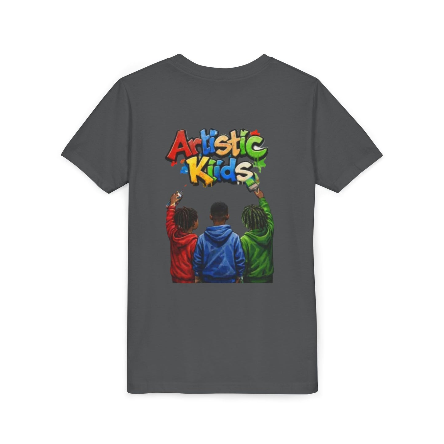 Artistic Kids Youth Tee — Colorful ‘Artistic Kids’ Graphic Shirt for Creative Children