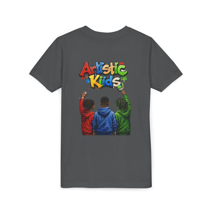 Artistic Kids Youth Tee — Colorful ‘Artistic Kids’ Graphic Shirt for Creative Children