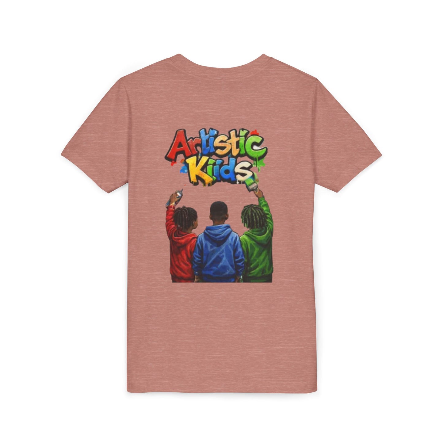 Artistic Kids Youth Tee — Colorful ‘Artistic Kids’ Graphic Shirt for Creative Children