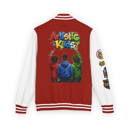 Artistic Kids Letterman Jacket - Colorful Kids Art Club Varsity Jacket