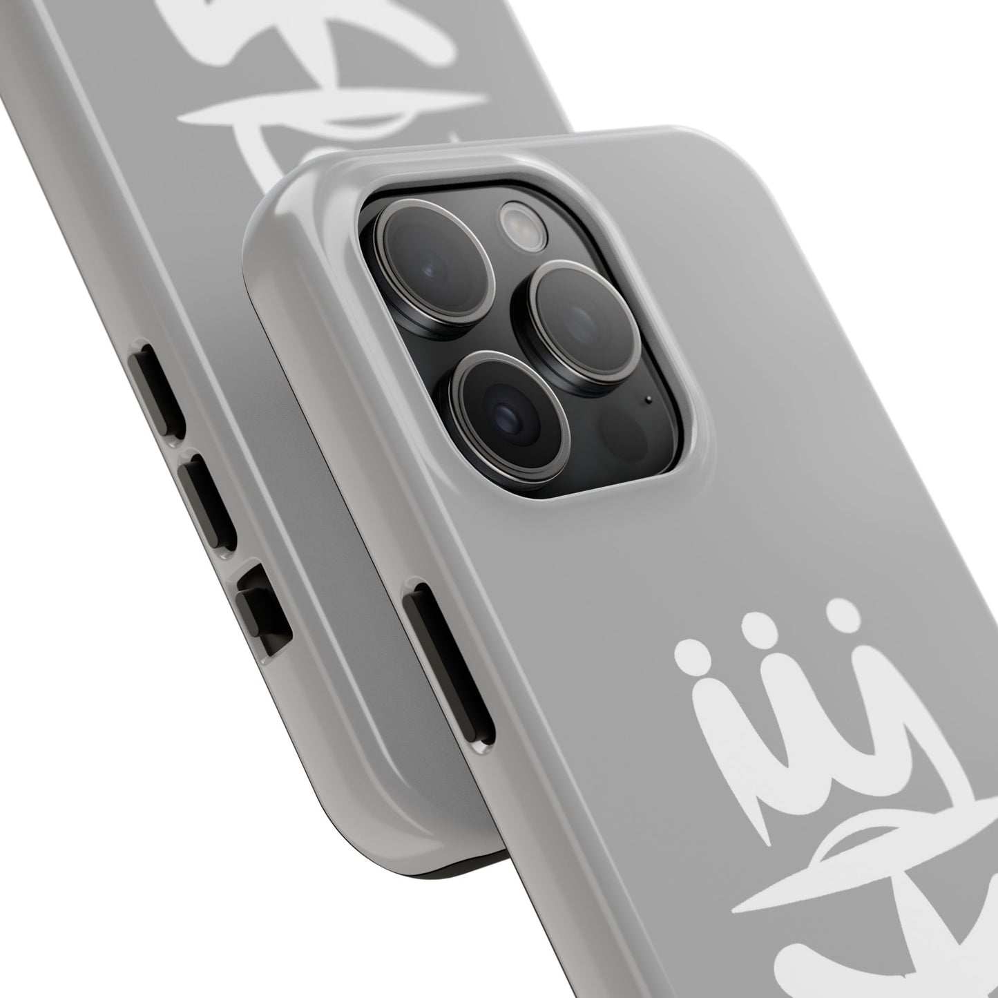 T3 Phone Case — Stylized Crown & Script Graphic Protective Cover