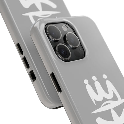 T3 Phone Case — Stylized Crown & Script Graphic Protective Cover