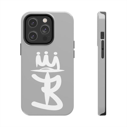 T3 Phone Case — Stylized Crown & Script Graphic Protective Cover