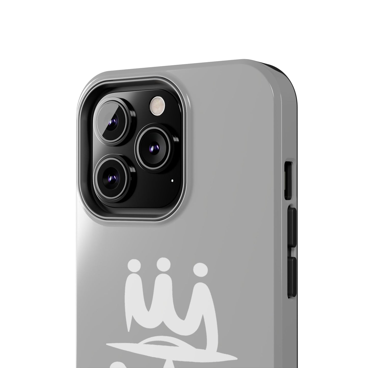 T3 Phone Case — Stylized Crown & Script Graphic Protective Cover