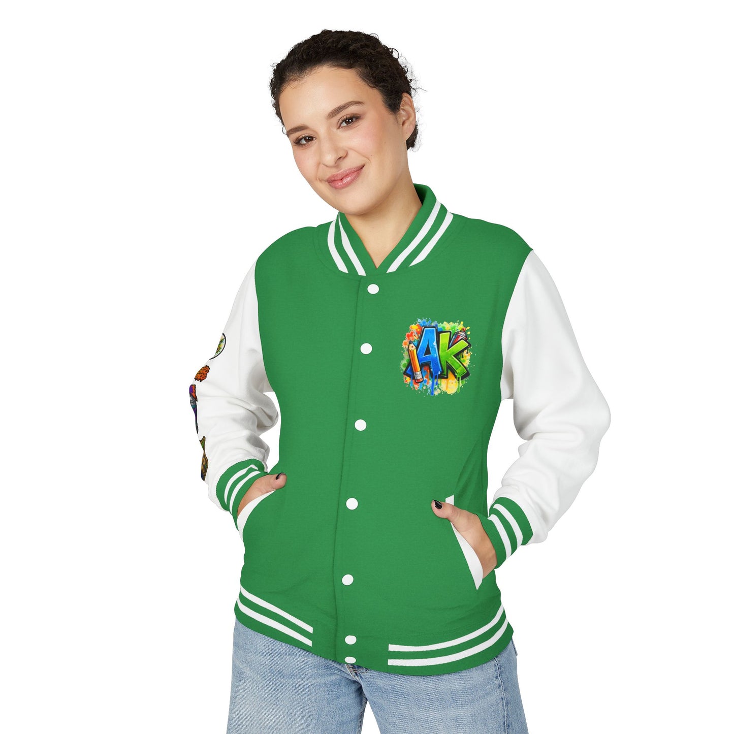 Artistic Kids Letterman Jacket - Colorful Kids Art Club Varsity Jacket