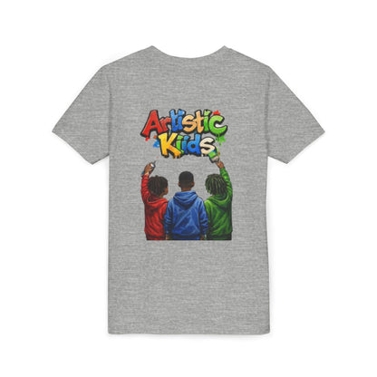 Artistic Kids Youth Tee — Colorful ‘Artistic Kids’ Graphic Shirt for Creative Children