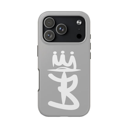 T3 Phone Case — Stylized Crown & Script Graphic Protective Cover