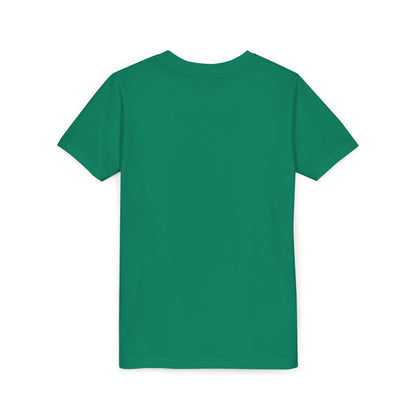 Kids Crowned Script Tee — Youth Short Sleeve T‑Shirt
