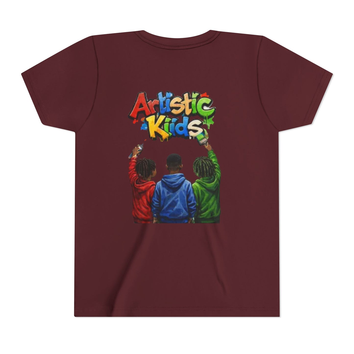 Artistic Kids Youth Tee — Colorful ‘Artistic Kids’ Graphic Shirt for Creative Children