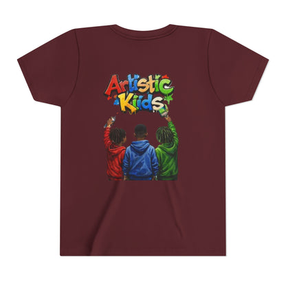 Artistic Kids Youth Tee — Colorful ‘Artistic Kids’ Graphic Shirt for Creative Children