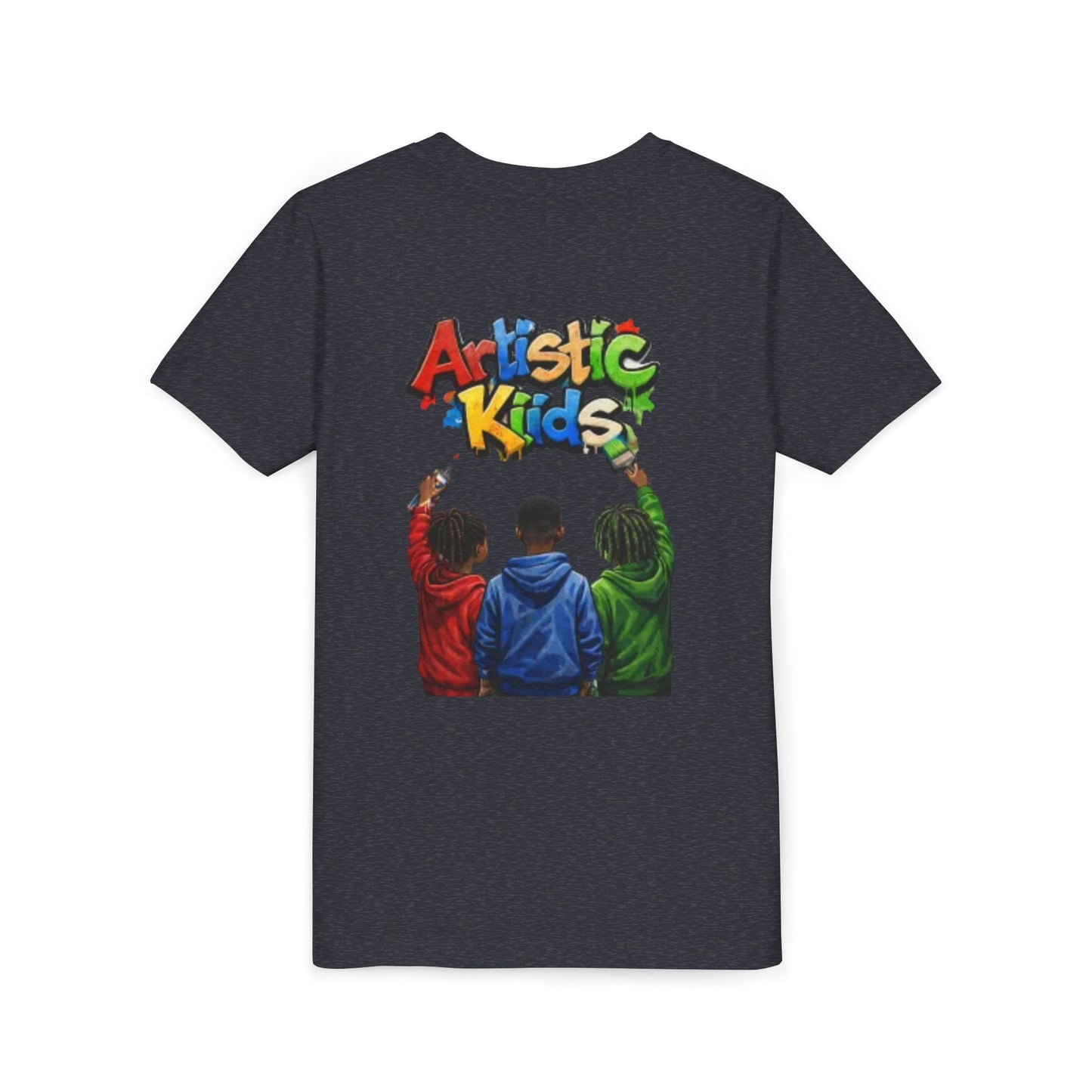 Artistic Kids Youth Tee — Colorful ‘Artistic Kids’ Graphic Shirt for Creative Children