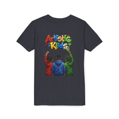Artistic Kids Youth Tee — Colorful ‘Artistic Kids’ Graphic Shirt for Creative Children