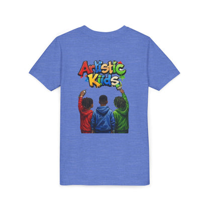 Artistic Kids Youth Tee — Colorful ‘Artistic Kids’ Graphic Shirt for Creative Children