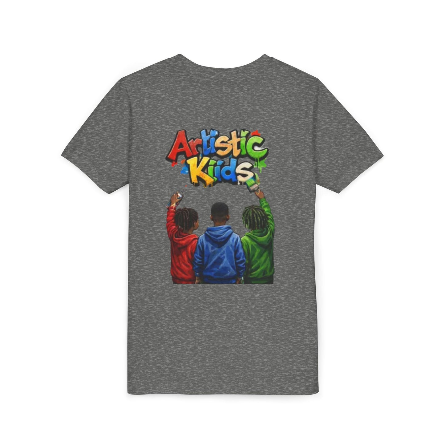 Artistic Kids Youth Tee — Colorful ‘Artistic Kids’ Graphic Shirt for Creative Children