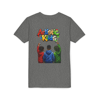 Artistic Kids Youth Tee — Colorful ‘Artistic Kids’ Graphic Shirt for Creative Children