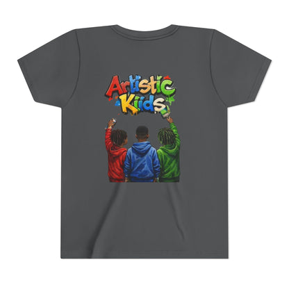 Artistic Kids Youth Tee — Colorful ‘Artistic Kids’ Graphic Shirt for Creative Children