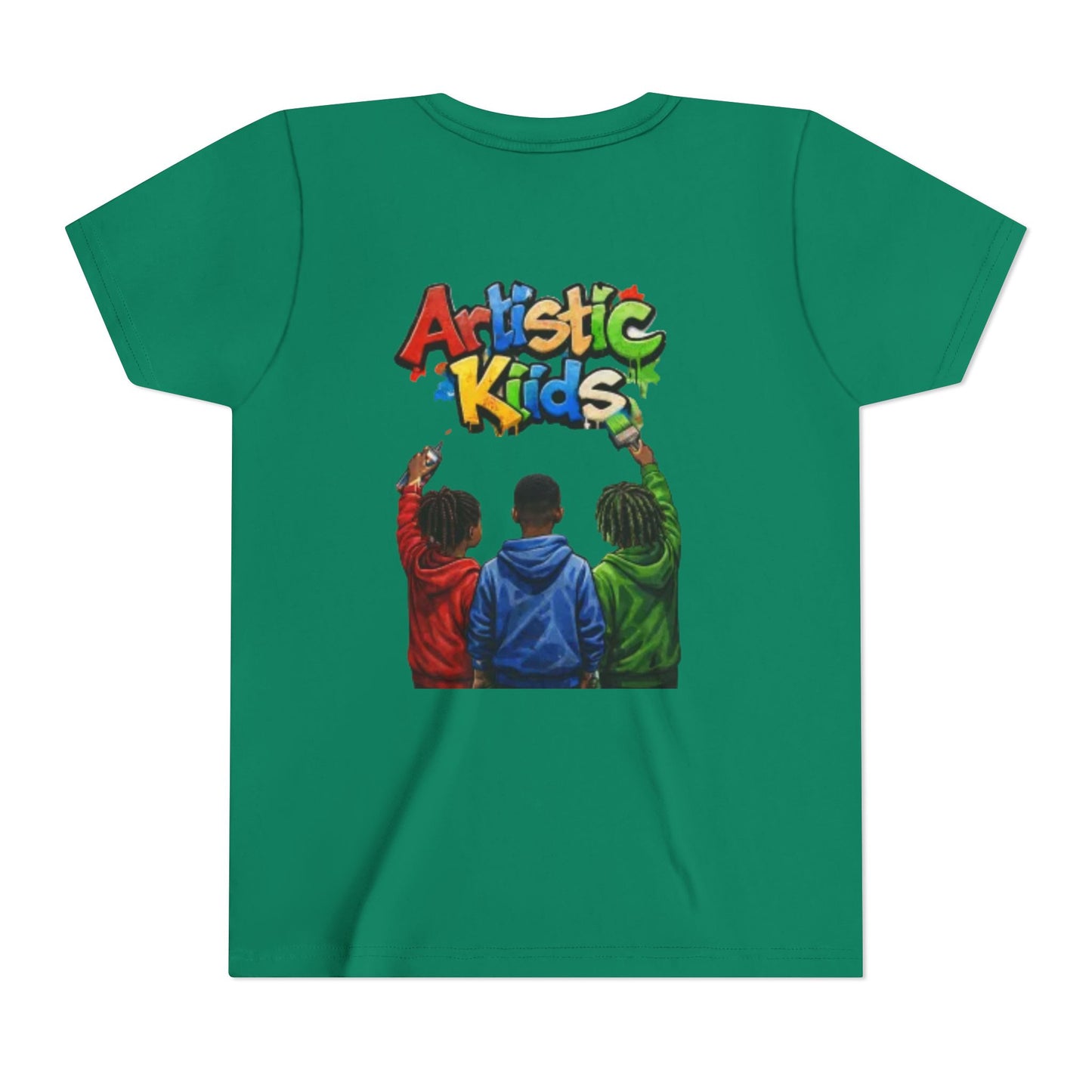 Artistic Kids Youth Tee — Colorful ‘Artistic Kids’ Graphic Shirt for Creative Children