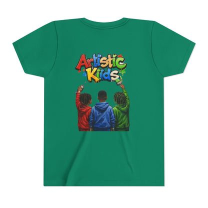 Artistic Kids Youth Tee — Colorful ‘Artistic Kids’ Graphic Shirt for Creative Children