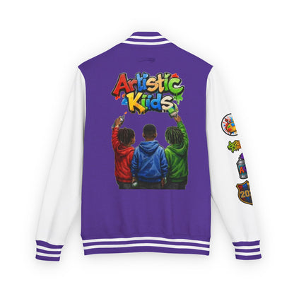 Artistic Kids Letterman Jacket - Colorful Kids Art Club Varsity Jacket