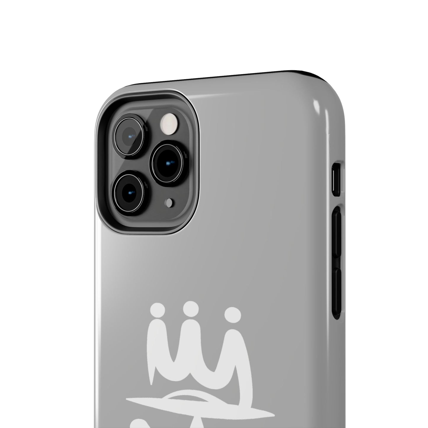 T3 Phone Case — Stylized Crown & Script Graphic Protective Cover