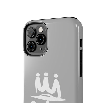 T3 Phone Case — Stylized Crown & Script Graphic Protective Cover