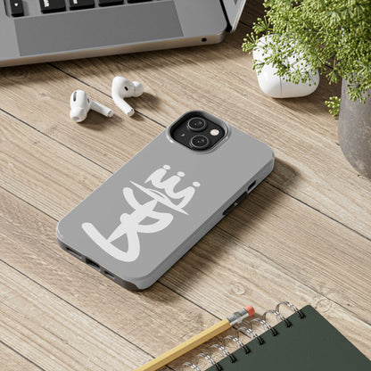 T3 Phone Case — Stylized Crown & Script Graphic Protective Cover