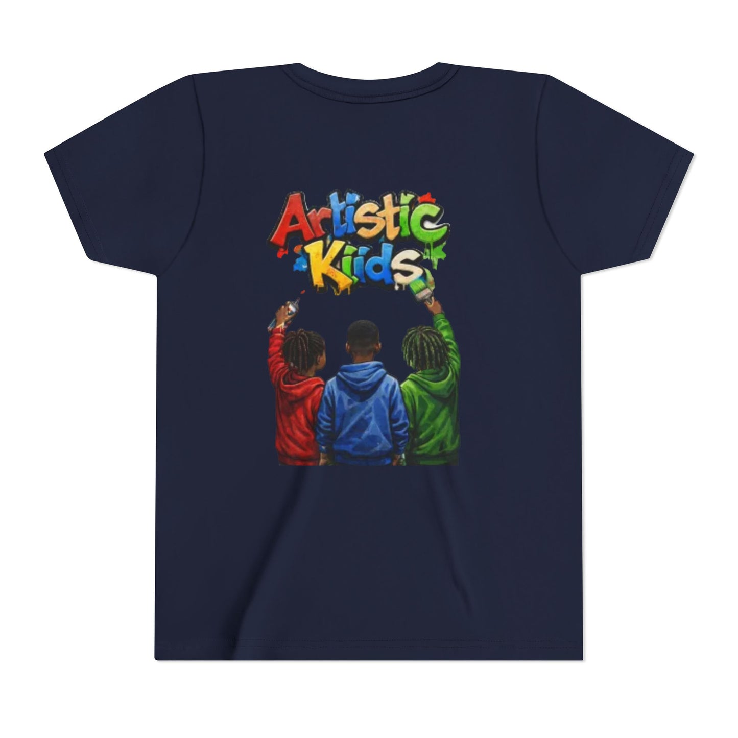 Artistic Kids Youth Tee — Colorful ‘Artistic Kids’ Graphic Shirt for Creative Children