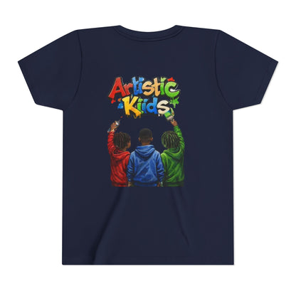 Artistic Kids Youth Tee — Colorful ‘Artistic Kids’ Graphic Shirt for Creative Children