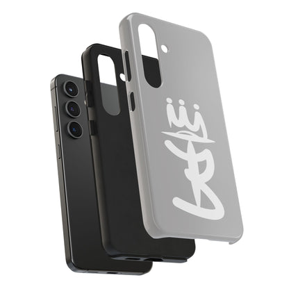 T3 Phone Case — Stylized Crown & Script Graphic Protective Cover